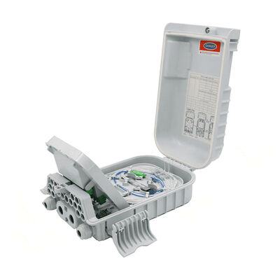 FTTx 1x8 PLC फाइबर ऑप्टिक स्प्लिटर बॉक्स वितरण IP68 16 करोड़
