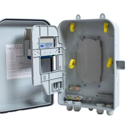 वाटरप्रूफ फाइबर ऑप्टिक स्प्लिटर 1x16 प्लग IP66 ABS PLC स्प्लिटर