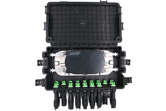 FTTB वाटरप्रूफ फाइबर ऑप्टिक टर्मिनल बॉक्स SC IP68 2 IN 2OUT 48Core 16Port