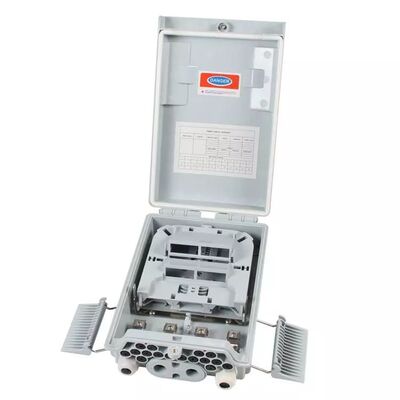 SM / MM फाइबर ऑप्टिक स्प्लिटर बॉक्स लाइट ग्रे 1x8 PLC स्प्लिटर