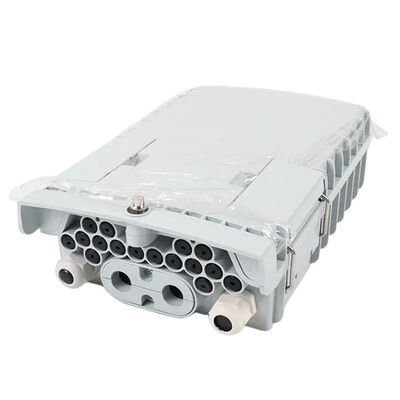 SM / MM फाइबर ऑप्टिक स्प्लिटर बॉक्स लाइट ग्रे 1x8 PLC स्प्लिटर