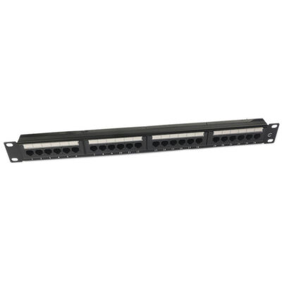 UTP 24 पोर्ट CAT6 पैच पैनल 1U कीस्टोन पैच पैनल ब्लैंक RJ45
