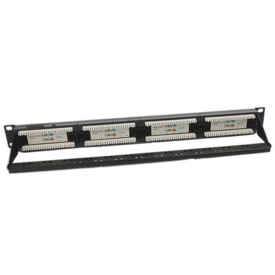 UTP 24 पोर्ट CAT6 पैच पैनल 1U कीस्टोन पैच पैनल ब्लैंक RJ45