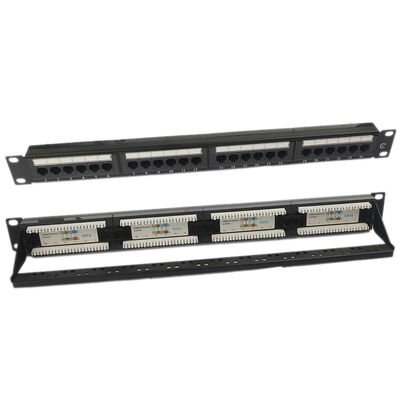 UTP 24 पोर्ट CAT6 पैच पैनल 1U कीस्टोन पैच पैनल ब्लैंक RJ45