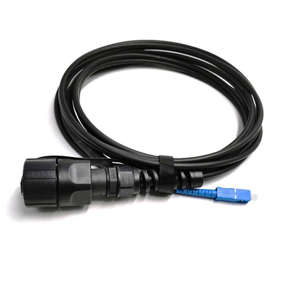 Ip68 FTTA ODVA SC से SC UPC APC 5.0mm आउटडोर आर्मर्ड वाटरप्रूफ फाइबर जम्पर पैच कॉर्ड