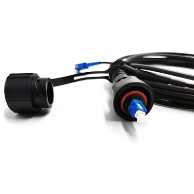 Ip68 FTTA ODVA SC से ODVA SC UPC APC 5.0mm आउटडोर आर्मर्ड वाटरप्रूफ फाइबर जम्पर पैच कॉर्ड